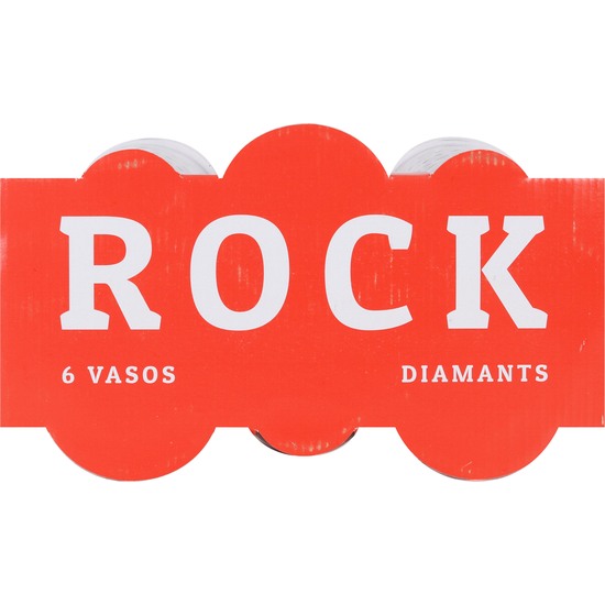 SET 6 VASOS 290CC ROCK DIAMANTS