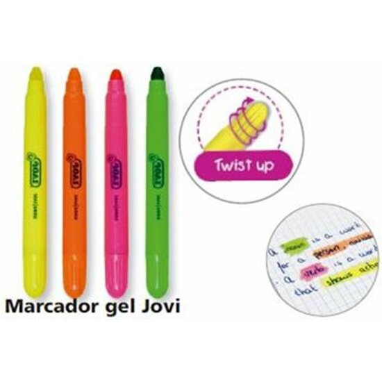 Marcador Fluorescente Gel Jovi - Amarillo Neon