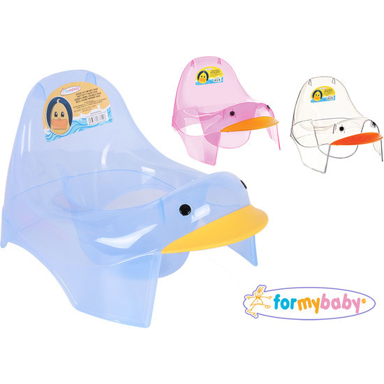 Silla Orinal Infantil Transparente Duck For My Baby - Colores Surtidos