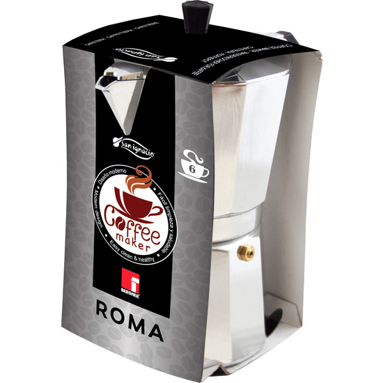 COFFEE MAKER 6TAZAS 8PDQ ALUMINIO ROMA SG