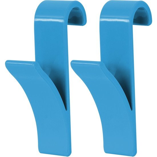 Lote De 2 Ganchos Para Secador De Toallas De Color Azul