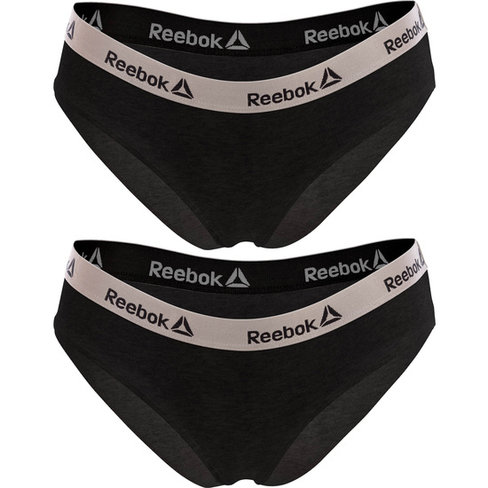 Set De 2 Culottes Deportivos Para Mujer Reebok - Negro - 95% Algodón 5% Elastano