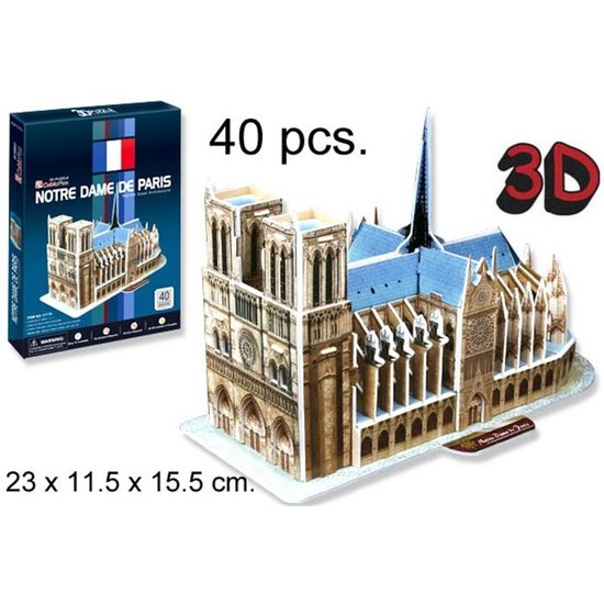 3D PUZZLE NOTRE DAME DE PARIS FRANCIA CUBICFUN