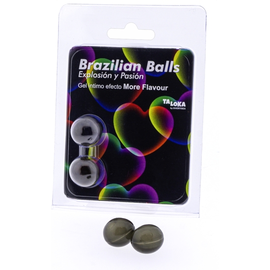 2 Brazilian Balls Explosion De Aromas Gel Excitante Efecto More Flavour