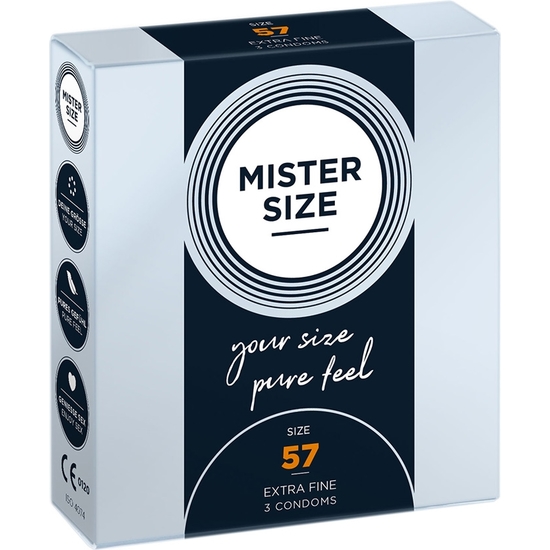 MISTER SIZE 57 (3 PACK) - NATURAL 57 CM  MISTER SIZE