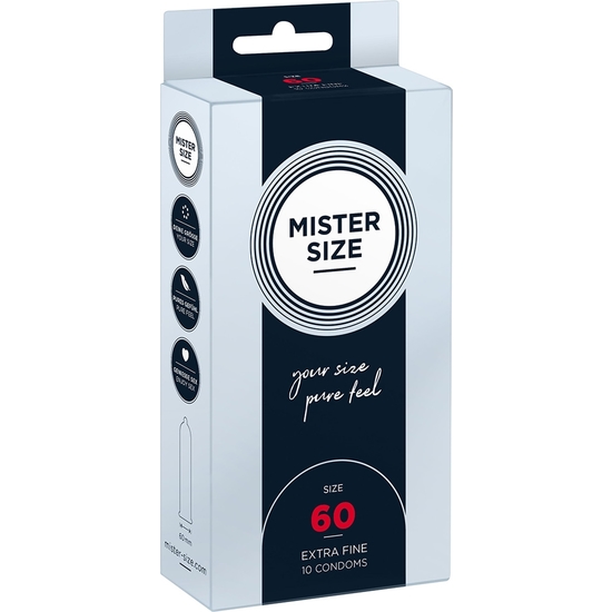 MISTER SIZE 60 (10 PACK) - EXTRAFINOS  MISTER SIZE