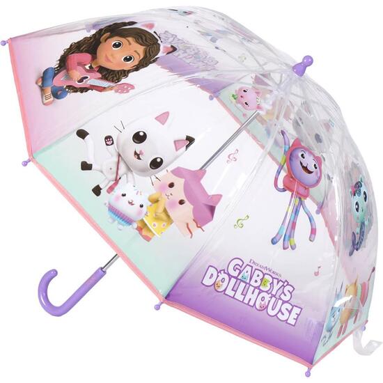 Paraguas Manual Poe Burbuja Gabby´s Dollhouse Lilac