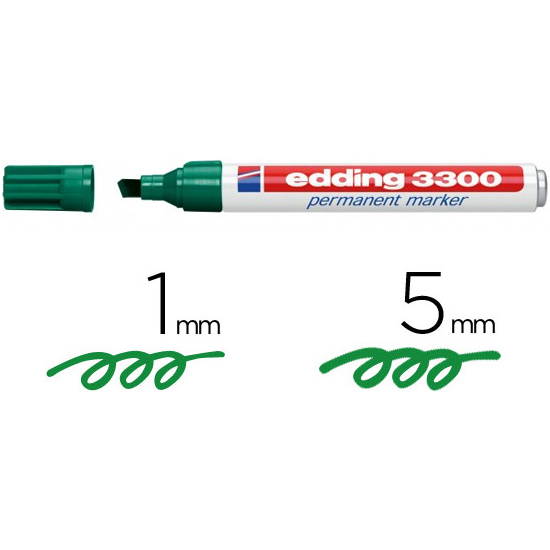 Rotulador Permanente Edding 3300 - Verde