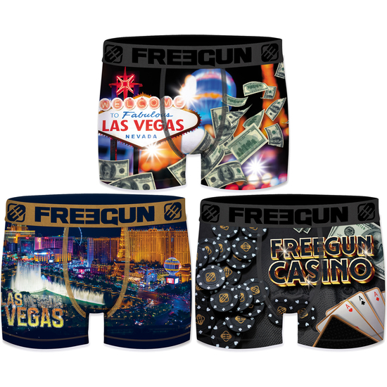 Set 3 Boxer Las Vegas , Multicolor