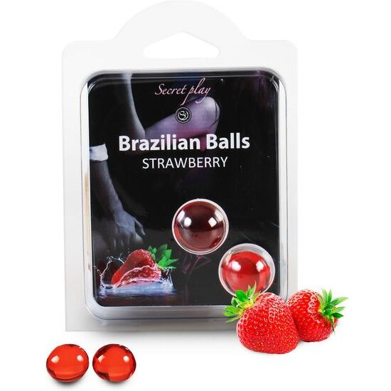 Secret Play Set 2 Brazilian Balls Aroma Fresa