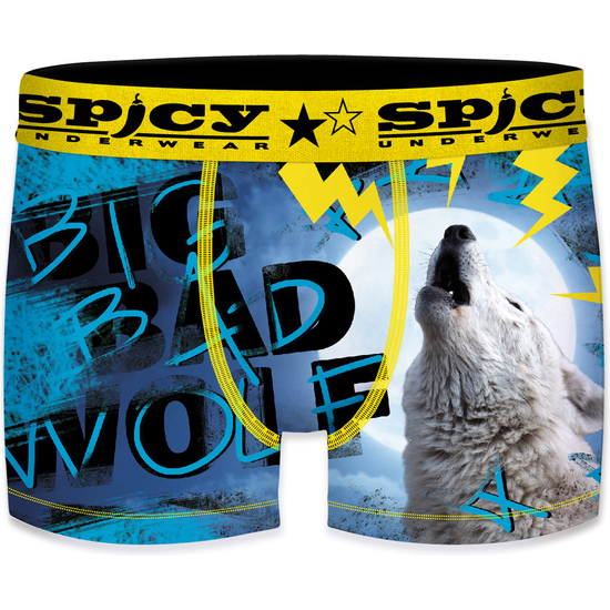 Boxer Unitario Spicy Para Hombre Big Bad Wolf - Microfibra