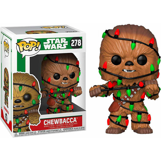 Figura Pop Star Wars Holiday Chewie With Lights
