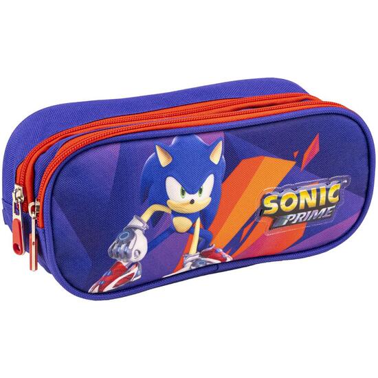 Estuche Portatodo 2 Compartimentos Sonic Prime Purple