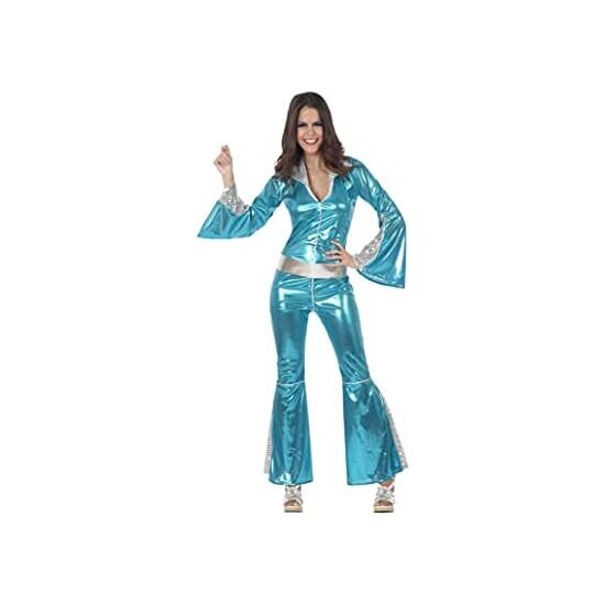 Disfraz Disco Azul Mujer Adulto Talla - Talla Xxl