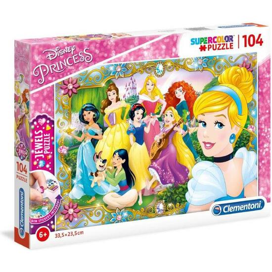 Princesas Disney Puzzle Joyas 104 Piezas