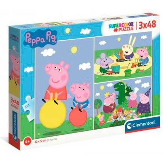 Puzzle 3x48 Pzas. Peppa Pig