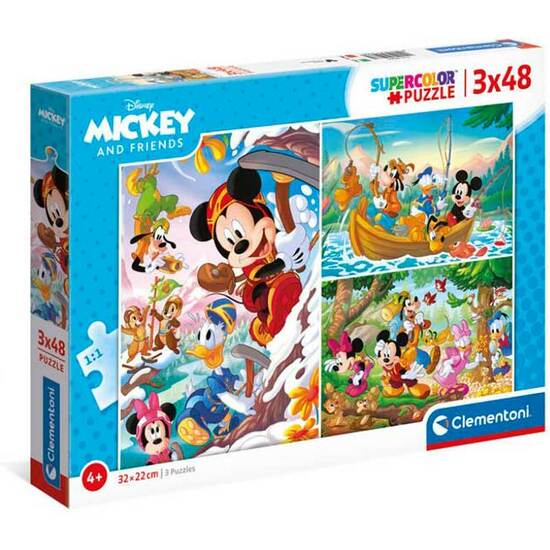 Puzzle 3x48 Pzas. Mickey Y Amigos