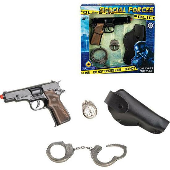 Set Policia C/pistola 8 Tiros Y Acc