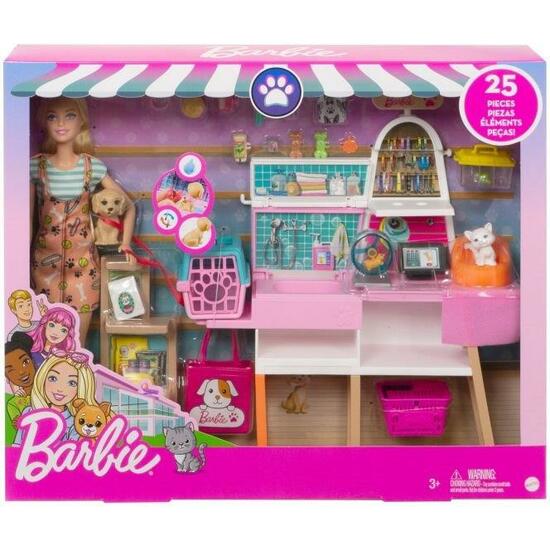Tienda De Mascotas Barbie C/muñeca