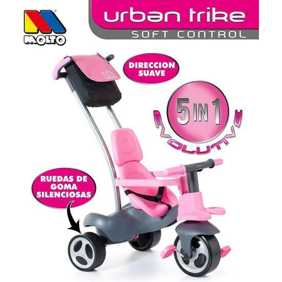 Triciclo Urban Trike 5 En 1 Rosa