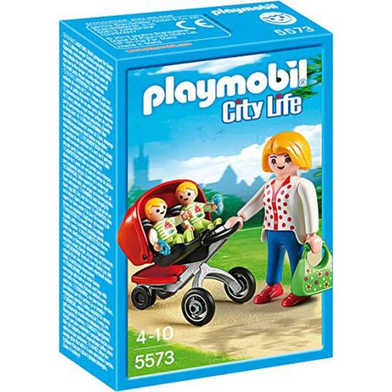 Mama Con Carrito Gemelos Playmobil