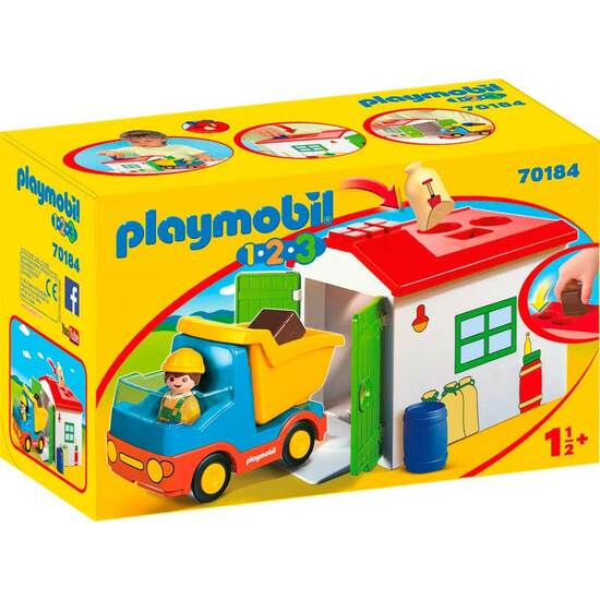 Camion Con Garaje Playmobil 1.2.3