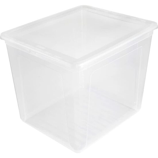 Cajas De Almacenaje, Plástico, Natural Transparente, 39 X 33 X 32 Cm