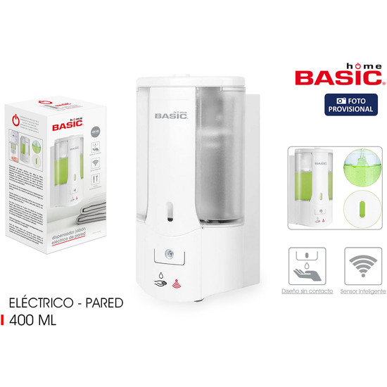 Dispensador Jabon Electrico Pared Abs - Basic Home