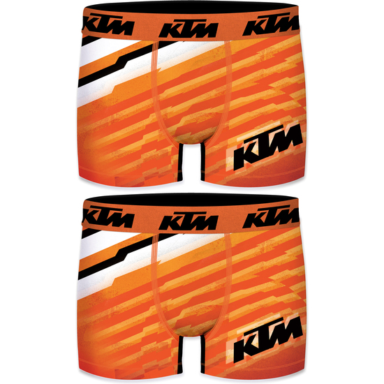 Pack 2 Boxers Ktm - Microfibra (92% Poliéster - 8% Elastano) - Con Los Colores Característicos De La Marca Ktm