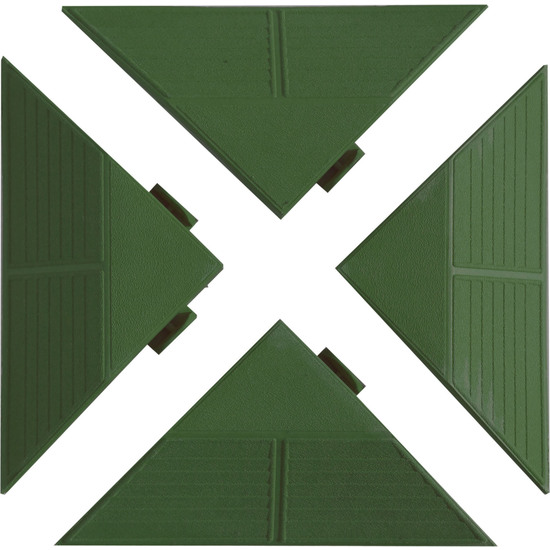 Esquinas Verde Combi, 20x20x27 (h: 4,8) Cm