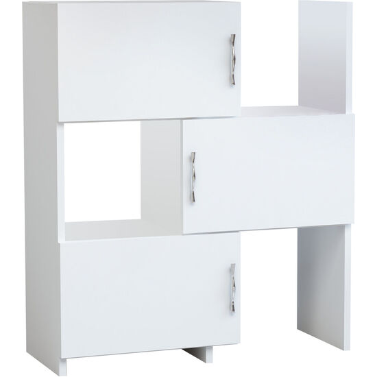 Mueble Multiusos,100% Tablero De Aglomerado Rechapado En Melamina, Color Blanco