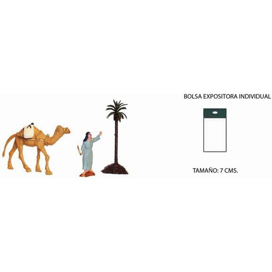 Camello Carga + Pastor - Palmera 7cm.
