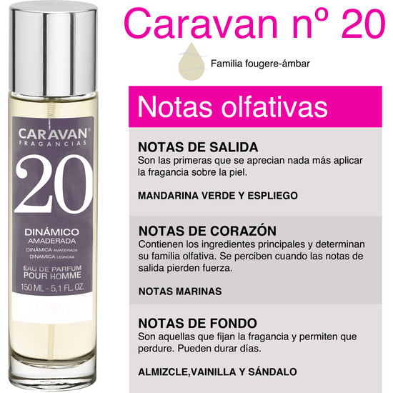 CARAVAN PERFUME DE HOMBRE Nº20 - 150ML.