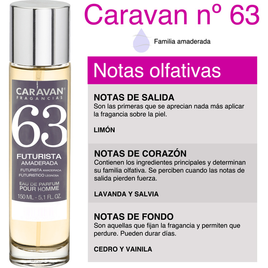 CARAVAN PERFUME DE HOMBRE Nº63 - 150ML.