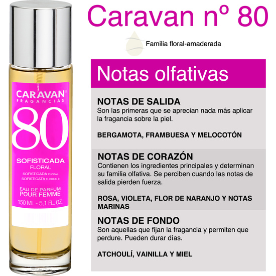 CARAVAN PERFUME DE MUJER Nº80 - 150ML.