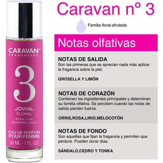 CARAVAN PERFUME DE MUJER Nº3 - 30ML.