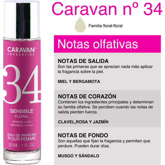 CARAVAN PERFUME DE MUJER Nº34 - 30ML.