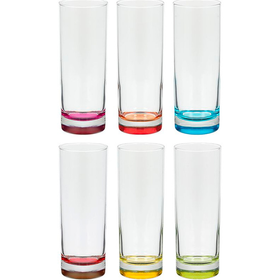 Set De 6 Vasos Para Agua En Varios Colores Secret De Gourmet