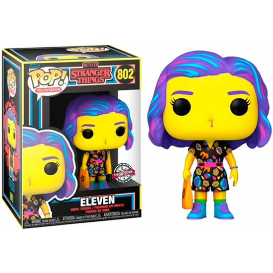 FIGURA POP STRANGER THINGS ELEVEN IN MALL OUTFIT BLACK LIGHT EXCLUSIVE