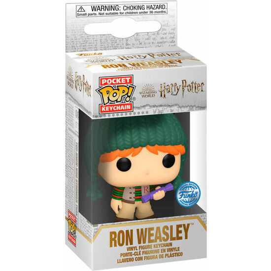 Llavero Pocket Pop Harry Potter Holiday Ron Exclusive