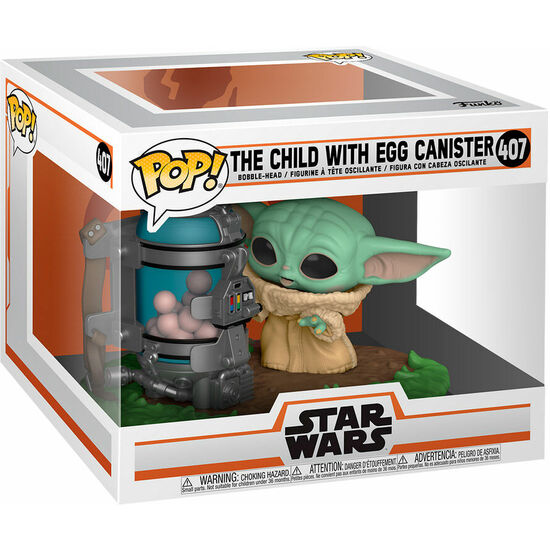 FIGURA POP STAR WARS THE MANDALORIAN CHILD WITH CANISTER