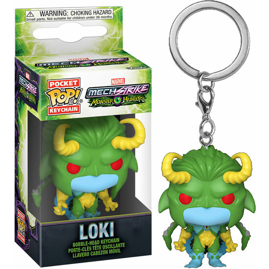 Llavero Pocket Pop Marvel Monster Hunters Loki