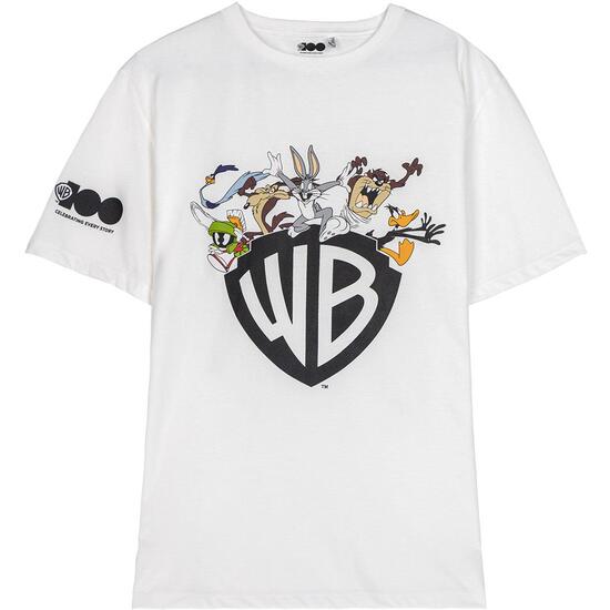 Camiseta Corta Single Jersey Warner 100 White