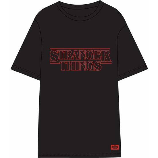Camiseta Corta Single Jersey Stranger Things Black