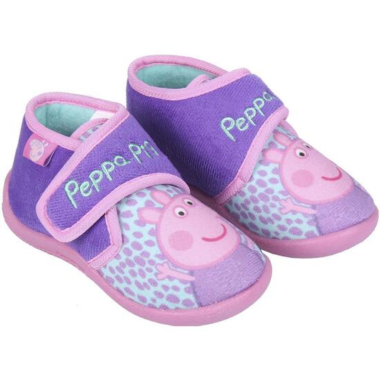 Zapatillas De Casa Media Bota Peppa Pig Pink