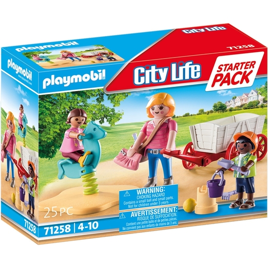 Playmobil City Life Starter Pack Educadora Con Carrito