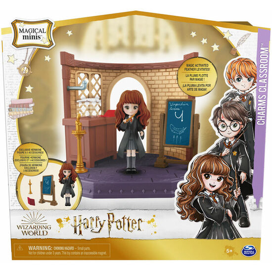 Aula Encantamientos Magicos + Figura Hermione Harry Potter 5cm
