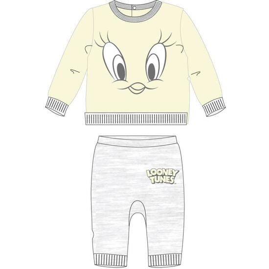 CHANDAL COTTON BRUSHED LOONEY TUNES PIOLIN YELLOW