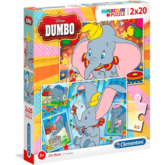 Dumbo Puzzle Doble 2x20 Piezas