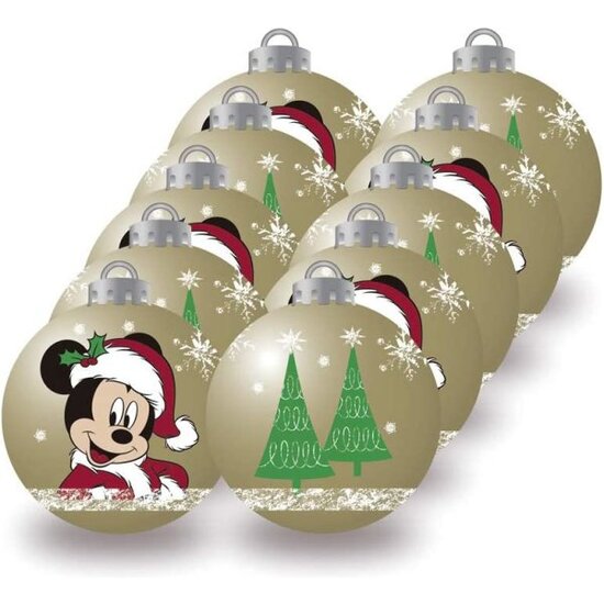 Bolas Navidad 8cm Pack 6 Mickey Mouse Happy Smiles